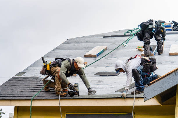 Professional Roofing technician working in Hampden, MA